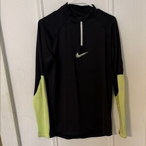 Nike Black and Neon Green soccer top